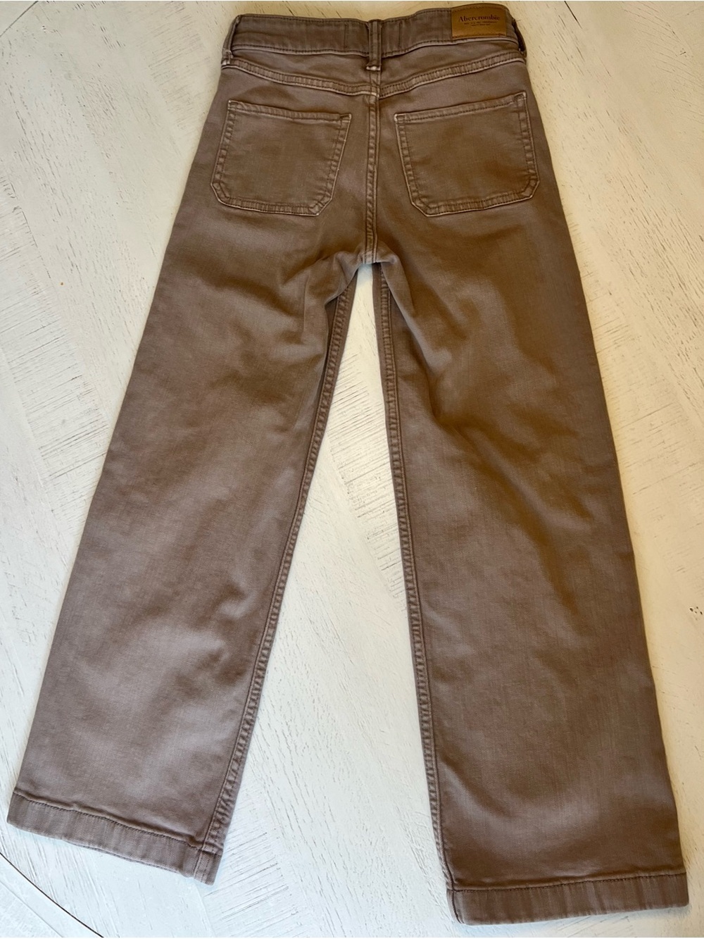 Abercrombie Kids High Rise Wide Leg Utility Pants Brown Size 9/10 - Picture 6 of 7